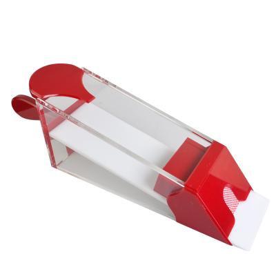 China 8 Pairs Reseller Authorization Machine Card Acrylic Red Shoe for sale