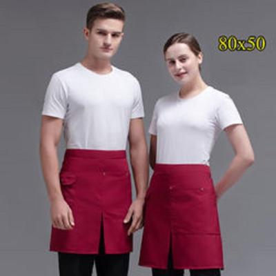 China Protective Manufacturing Custom Logo And Printing Of High Quality Unisex Waist And Bib Apron For Kitchen Restaurant Cafe Waiter Apron for sale