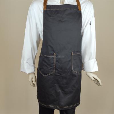 China High Quality Custom Made Protective Cotton Polyester Bib Apron Cooking Apron Polyester Kitchen for sale