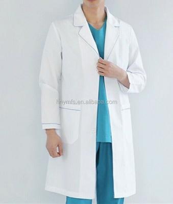 China Waterproof Doctors White Coat Medical Uniforms of Lab Waterproof Classic White Coat for sale