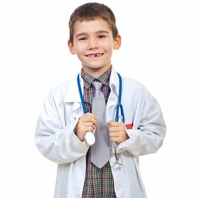 China Eco-Friendly Kids Costume Scientist Children Surgeon Doctor Lab Coat for sale