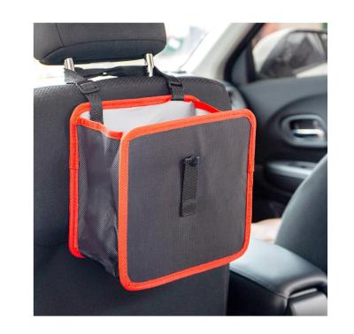 China Custom Waterproof Car Trash Can Interior Bag Waterproof Car Accessories Organizer Trash Can for sale