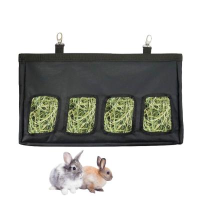 China Non-automatic Chinchilla Food Bowl 600D Oxford Cloth Bunny Guinea Pig Storage Hay Feeder Plastic Bag for sale