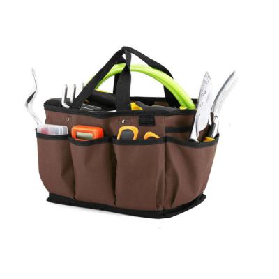 China Durable Heavy Duty Garden Tool Bag Gardening Tool Kit Holder Accessories Set Canvas Tool Storage Home Organizer Kit with Pockets for sale