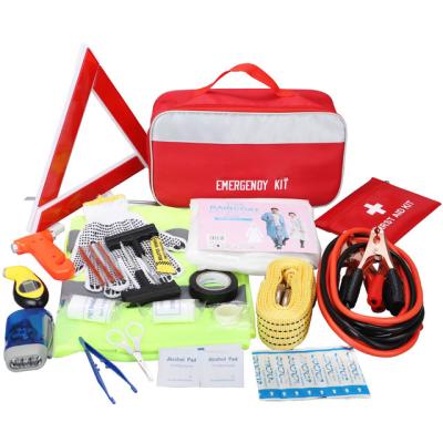 China Universal Outdoor Camping Emergency Roadside Auto Repair Multi Tool Kit Set Car First Aid Kit Bag for sale