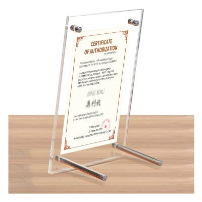 China 2022 Best Selling Assembly Viewer A5 Certificate Diploma Photo Frame Display Rack Easy for sale