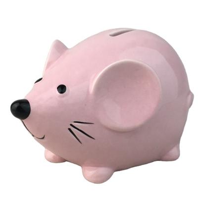 China Resin ceramic wholesale unique home ceramic mouse symbol new year decoration piggy bank for sale