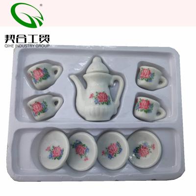 China Sustainable Fruit Style Watermelon Apple Teapot 5pcs Ceramic Pineapple Teapot Set For Sale for sale