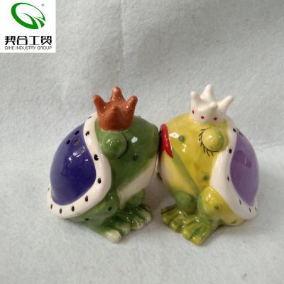 China Ceramic Salt and Pepper Shaker Spice Jar Funny Hand Painted Modern Viable for sale