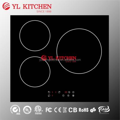 China Three Burners 5700W Ceramic / Glass Induction Cooker For Kitchen Appliance for sale