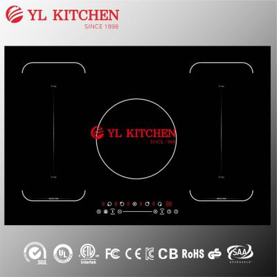 China 7200W Five Zones Touch Control Electric Induction Cooker Mill Ceramic Glass for sale