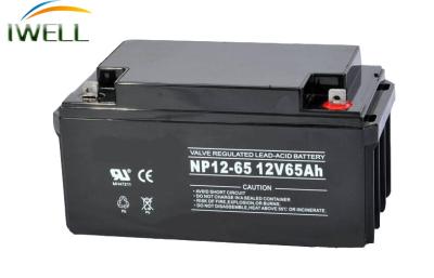 China Schwarze/graue Gel-Batterie UPSs/ENV 65Ah 12v mit CER/ISO9001 zu verkaufen