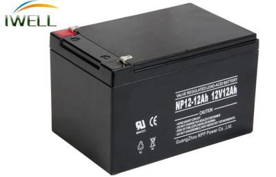 China Batería de plomo recargable negra 12V 12Ah de UPS para la fuente de corriente continua en venta