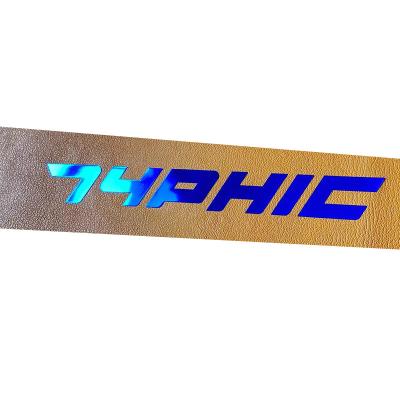 China Excellent Quality Waterproof Electroformed Nickel Metal Factory Customized Blue Self Adhesive Sticker for sale