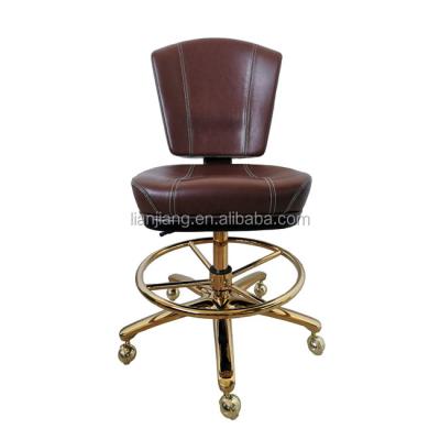 China Modern Five Star Base Casino Chair High End Dealer Chair Golden Poker Chair for sale