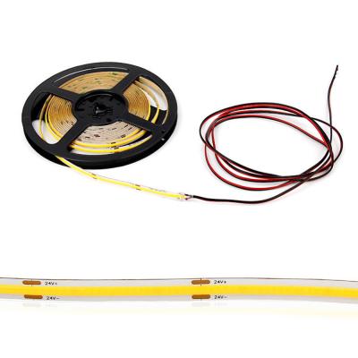 China Long Durable Easy Installation Waterproof Low Power 24v/12v Engineering Home Decoration 3mm 5mm 8mm Cob Flexible 10mm Led Strip for sale