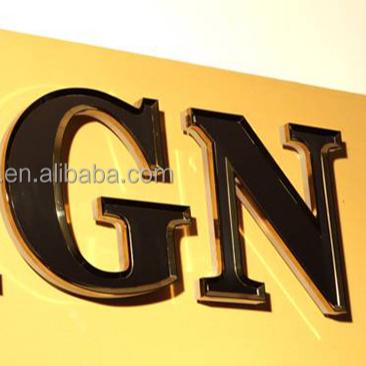 China Stainless Steel Wooden LED Letters Indoor Decorative 3d Metal Letter Commercials The Yard Signs Outdoor Programmable Scrolling Led Sign for sale