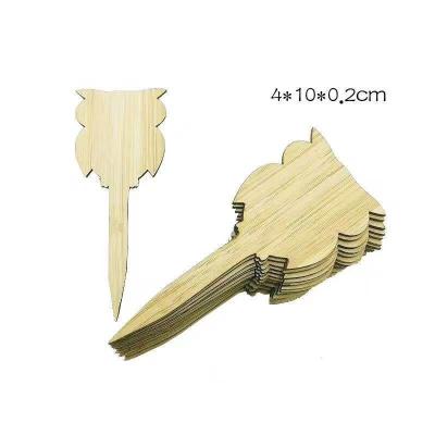 China Garden Work Bamboo Plant Marks 50pcs Set Wooden Hanging Plant Garden Sign Maker for Potted Vegetables and Trees Seed Herbs Flowers for sale