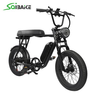 China Factory Wholesale 500W Aluminum Alloy Electric Fatbike Electric Bicycle Tire High Quality City Electric Bike for sale