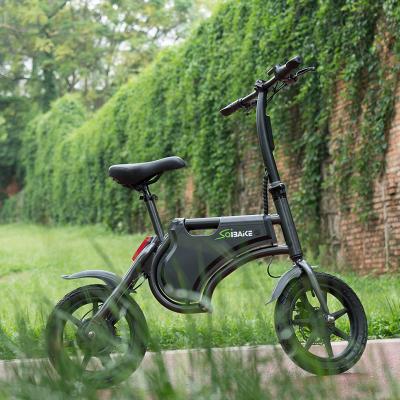 China Mini Electric Bicycle Iron Frame 350w 36v 6.6ah Lithium Battery 14 Inch Folding Electric Bike for sale