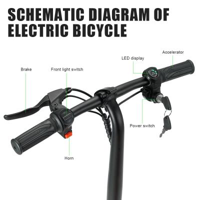 China OEM 12 inch 36v 350W tire fat plegable ebike iron pera electrica foldable bicicleta/listrik folding electric bicycle sepeda lipat for sale