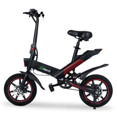 China Warehouse 14inch 36V 7.5Ah 350W New Arrivals Aluminum Alloy European Electric Bicycle e-Bike Adult Folding Electric Bicycle for sale