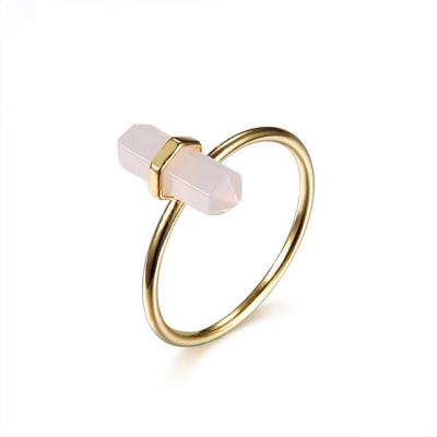 China Onier Design Jewelry 925 Silver Fashionable Natural Rose Gold Jade Ring 18K Silver Attractive Engagement Wedding Ring for sale