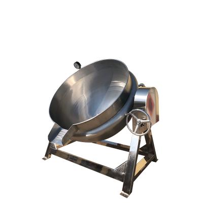 China Shinelong Coated Vegetable Processing Plant Steam Coated Kettle 300 Liter Steam Coated Cooking Kettle for sale