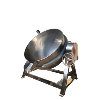 China Jacketed Kettle 5l Vegetable Processing Plant Steamer Jacketed Pot Kettle With Electric Stirrer for sale