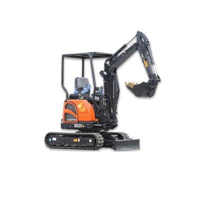 China Hotels 2 Ton Mini Excavator Backhoe Digger Excavator For Pipeline Construction for sale