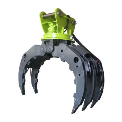 China Farms Mini Digger Rotator Grapple 360 ​​Degree Hydraulic Motor Grapple Log Grab, Timber Grapple, Stone Grapple For Forestry Machinery for sale