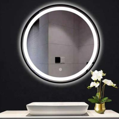 China Modern Luxurious 24 Inch Bathroom Led Mirror Smart Round Mirror Smart Led Mirror Bathroom for sale