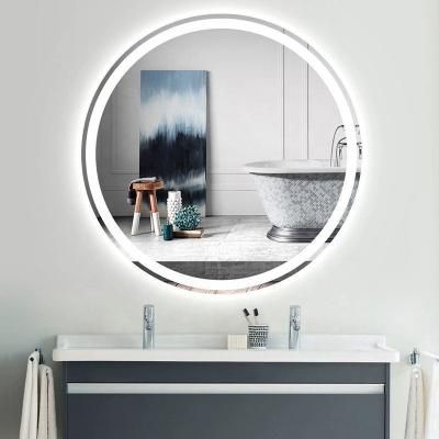 China 27.5 Inch Modern Luxurious Bathroom Led Mirror Smart Round Mirror Smart Led Mirror Bathroom for sale