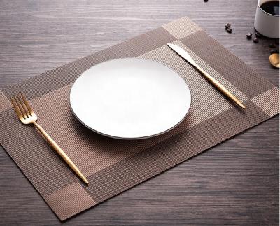 China Modern Set of 4 Tabletex PVC Anti Slip Mat Dinner Mat Kitchen Table Mat for sale