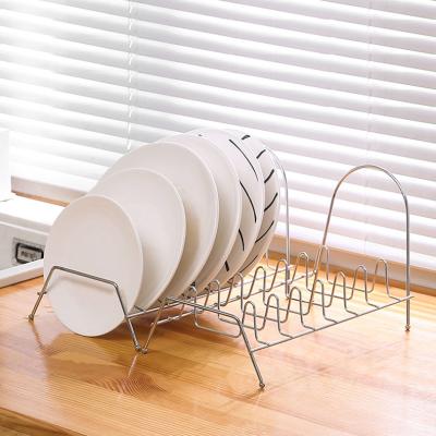 China Country Dish Drainer Racks Kitchen Dish Storage Drain Dish Rack Stainless Steel Kitchen Dish Drying Rack for sale