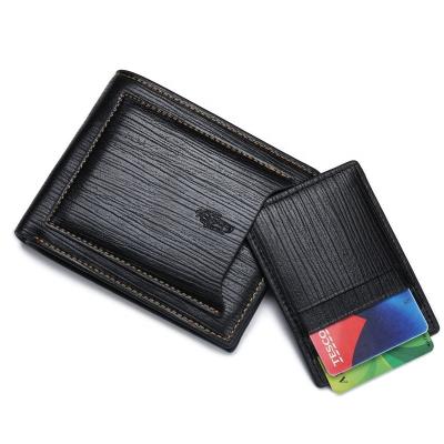 China Brown NATIONAL Luxurious Mens RFID Blocking Wallet Money Clip Credit Card Holder Leather Slim Coin Pockets for sale