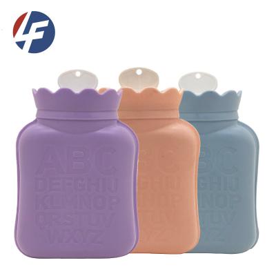 China Cover PVC Hand Warmer Warm Hand Knitting Reusable Hot Water Bottle for sale