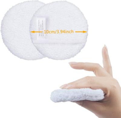 China White Reusable Face Pad Makeup Remover Pads Soft Microfiber Reusable Pad for sale