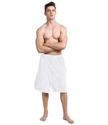 China QUICK DRY Men's Spa Bath Body Wrap Lightweight Water Absorbent Wrap Waffle Shower and Bath Wrap for sale