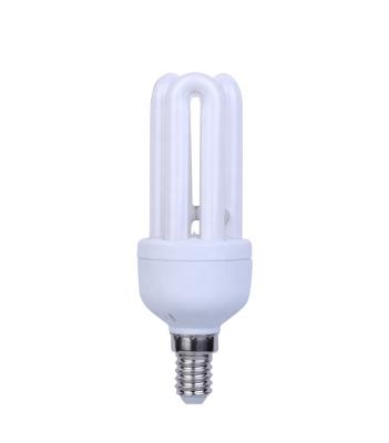 China Save energy mini bulb E14 3u 9w T3 cfl U shaped lamp for sale