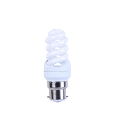 China 6500K 7mm mini full spiral energy saving light bulb 9W b22 full spiral for sale