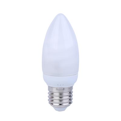 China Mini lamp 7w warm light cfl candle compact fluorescent light bulbs candle for sale