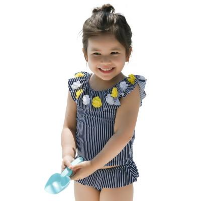 China Julysand 3D Finial Two Piece Swimsuit Cute Baby Bikini Breathable Lovely Girls Beach Wear for sale