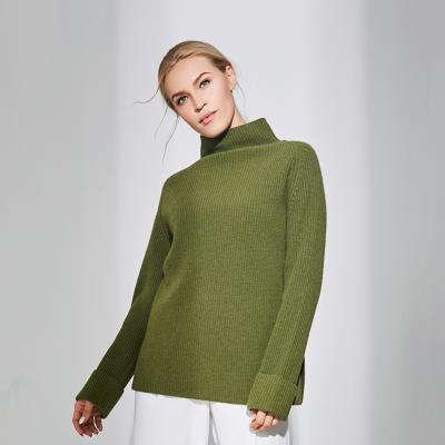 China Guoou high quality custom made turtle neck cashmere sweater anti-pilling knitwear for women for sale