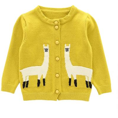 China Anti-pilling girls deep knitted winter sweaters for children sweaters girls knitted cardigan for sale