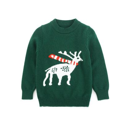 China Guoou Anti-Shrink Knitwear Fashion Christmas Design Cashmere Sweater Kids Boys Long Sleeve Sweater 100-300pcs For Winter Standard for sale