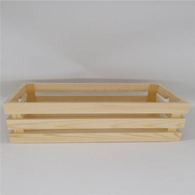 China Europe Universal Storage Natural Handmade Wooden Crate for sale