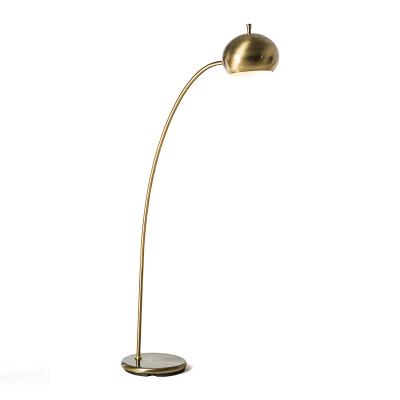 China Creative Led Floor Lamp Nordic Modern Gold Plating Bedside Decorative Floor Lamp For Bedroom Living Room for sale