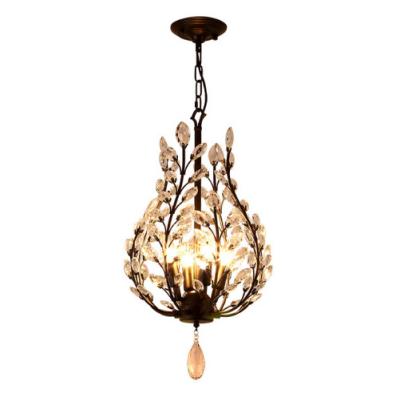 China Modern Decorative E27 Crystal Material Led Chandelier Modern Pendant Lighting for sale