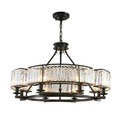 China Modern Decorative Style Crystal Chandelier Vintage Attic Lighting Fixture For Hotel for sale